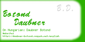 botond daubner business card